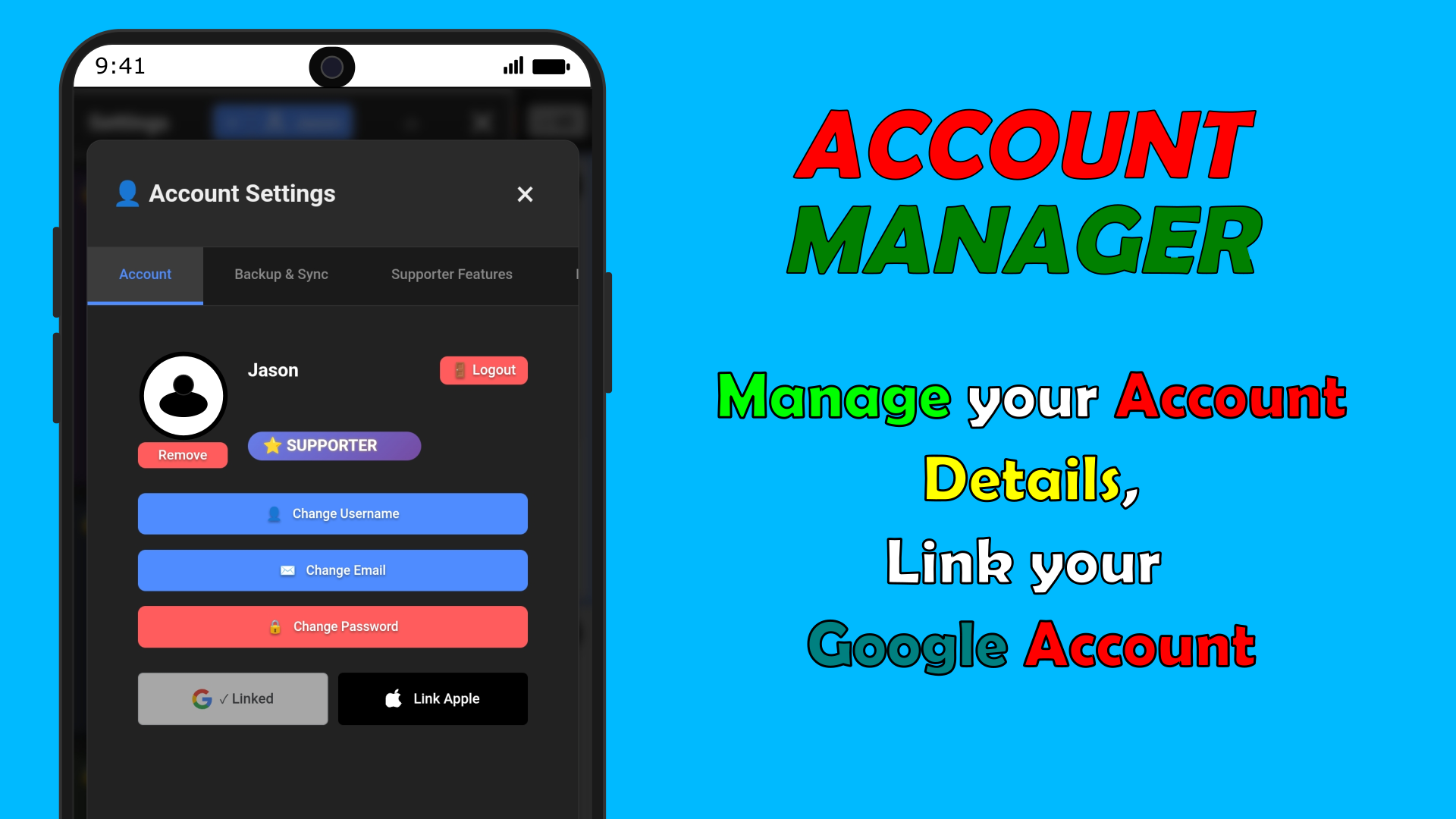 FeeDings account management