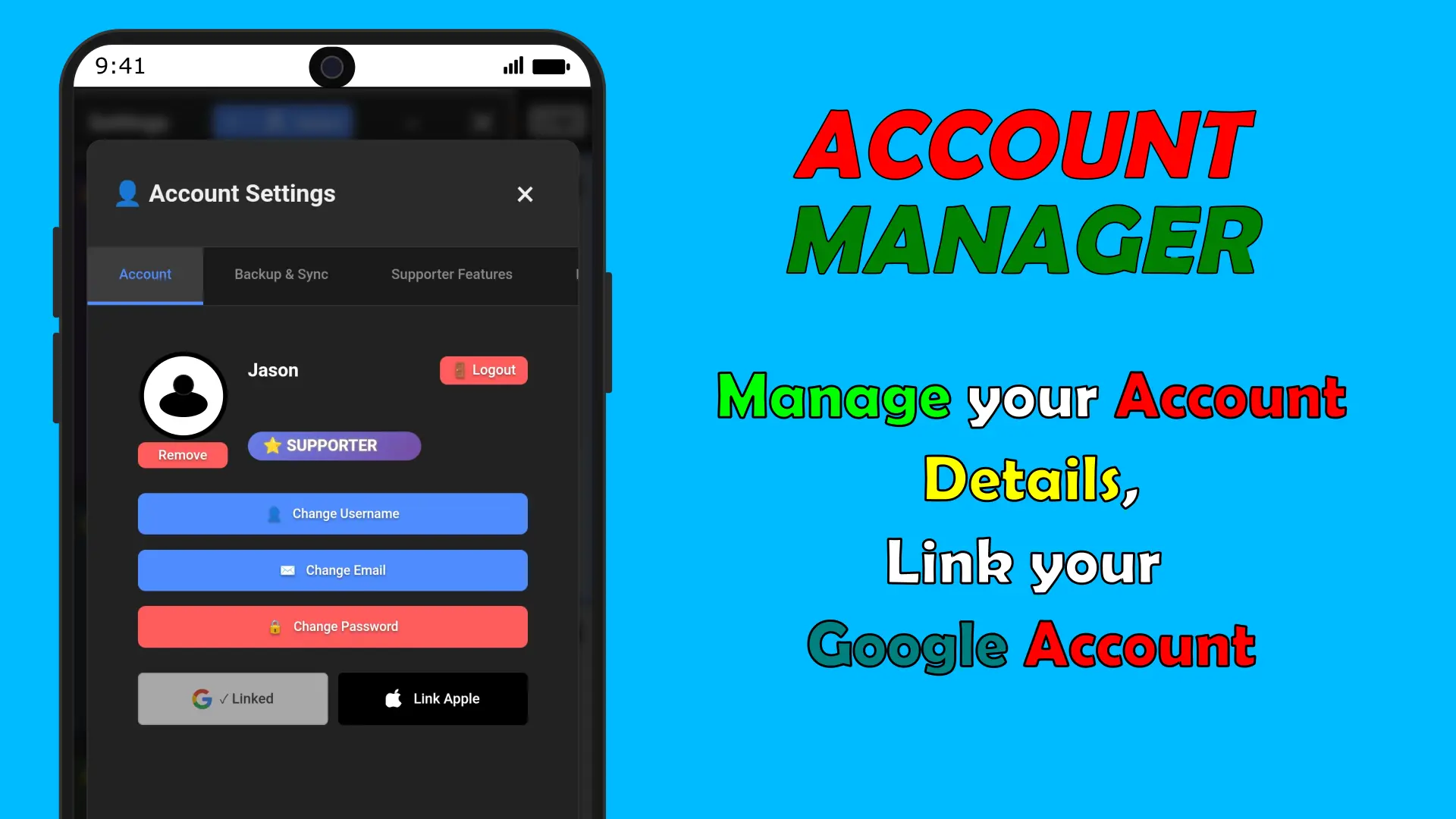 FeeDings account management