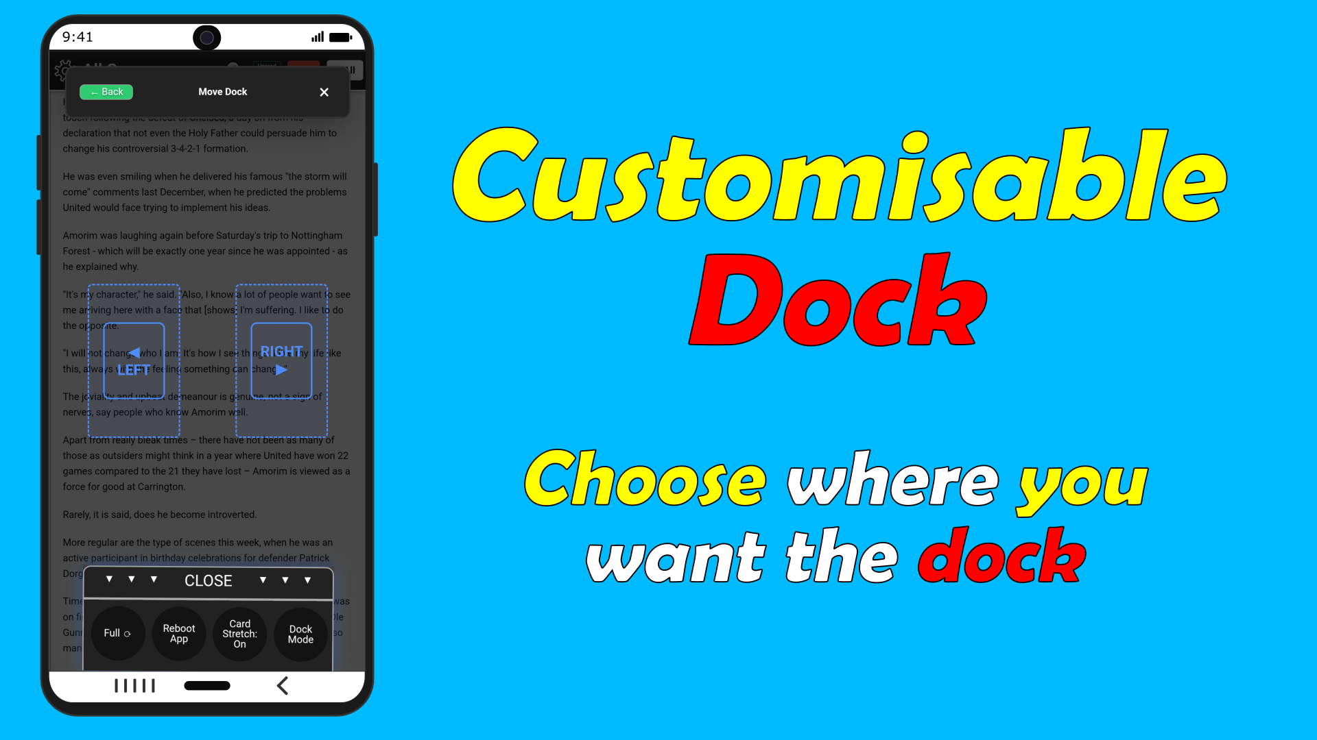 FeeDings customisable dock