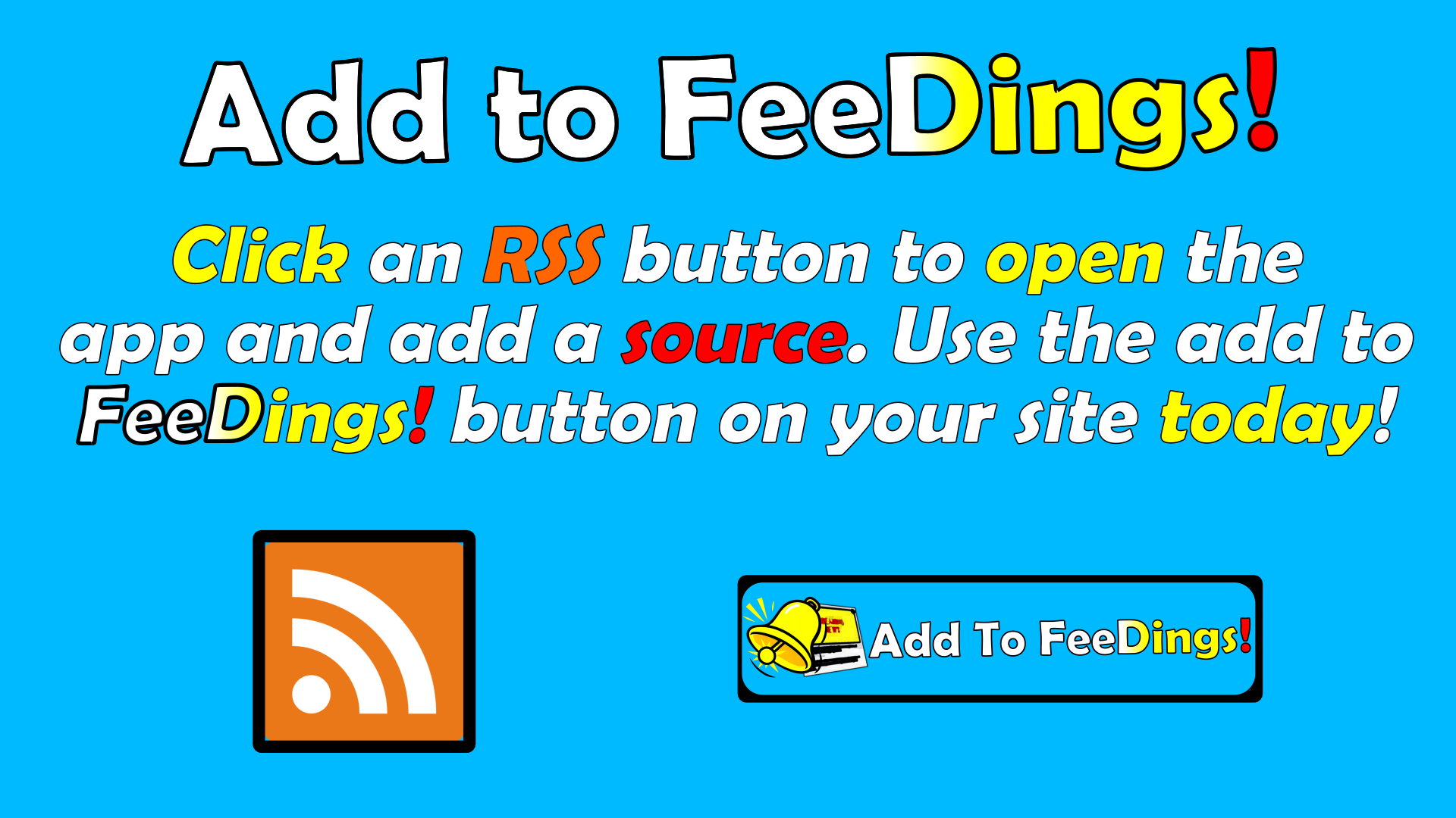 FeeDings import RSS feeds