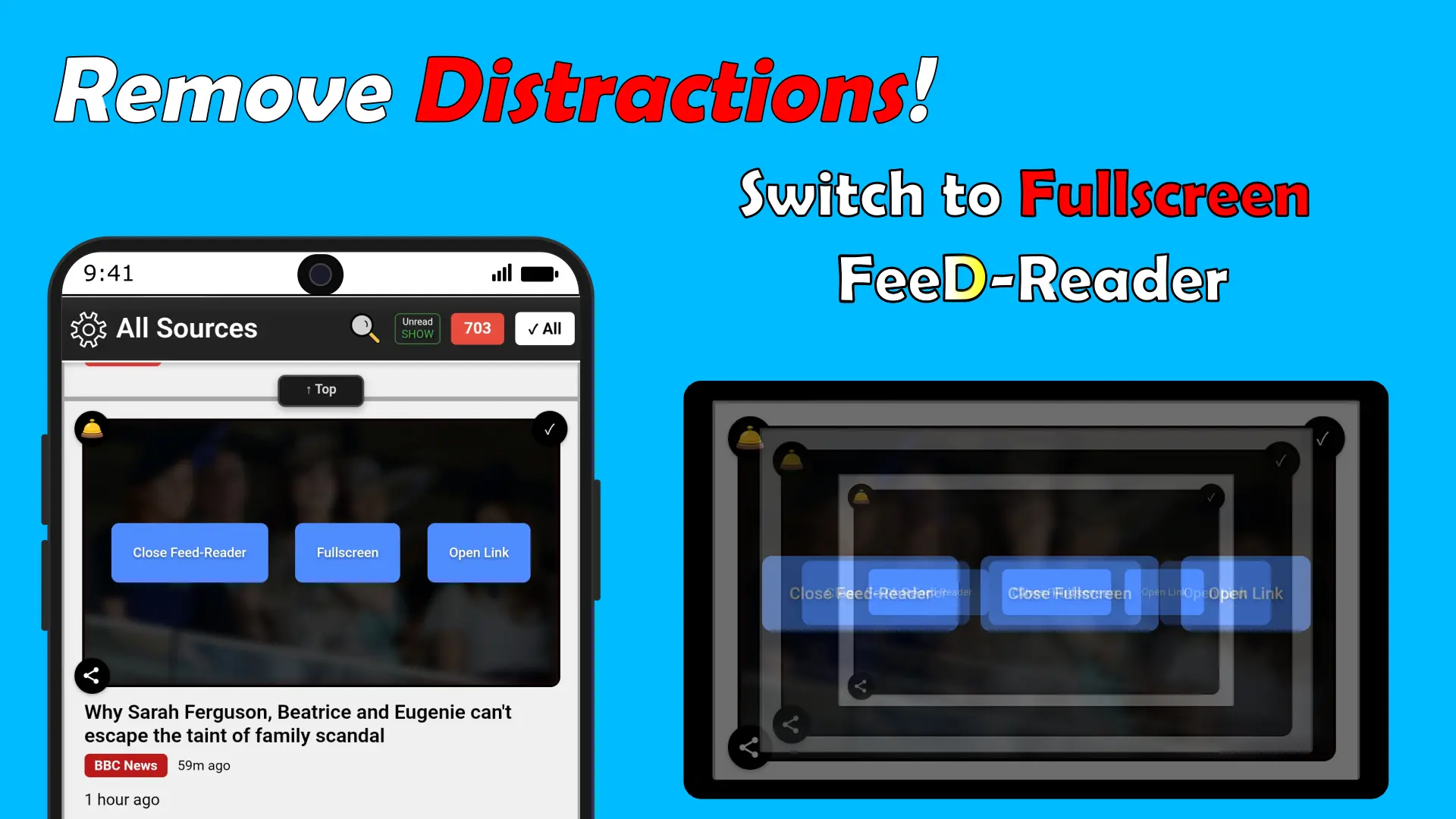 FeeDings article reader view